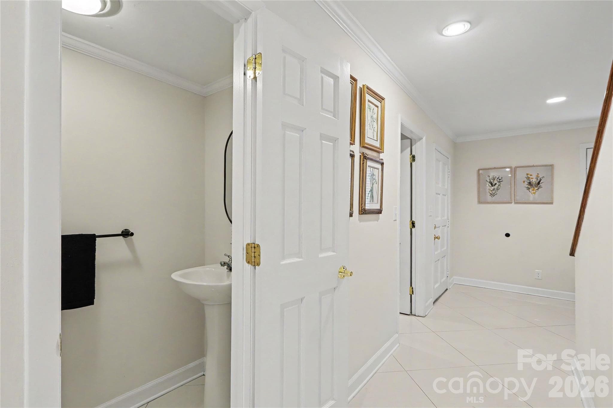 Hallway and half bath - 5811 Sharon Road, Charlotte