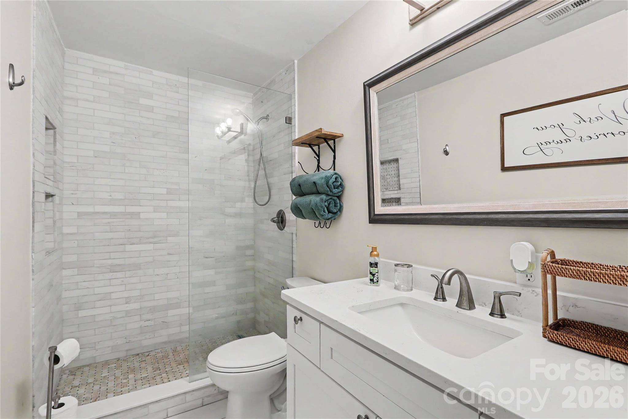 Primary bath - 5811 Sharon Road, Charlotte