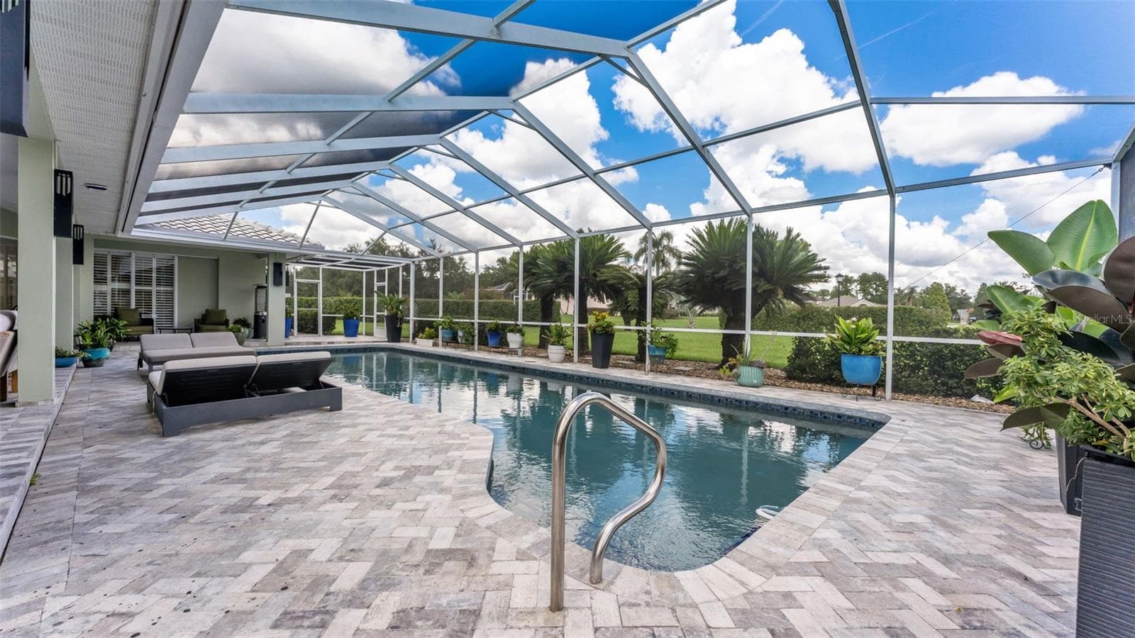 Updated pavered lanai and saltwater pool - perfect for enjoying the Florida lifestyle! - 3417 BARLEY CT, LAKELAND