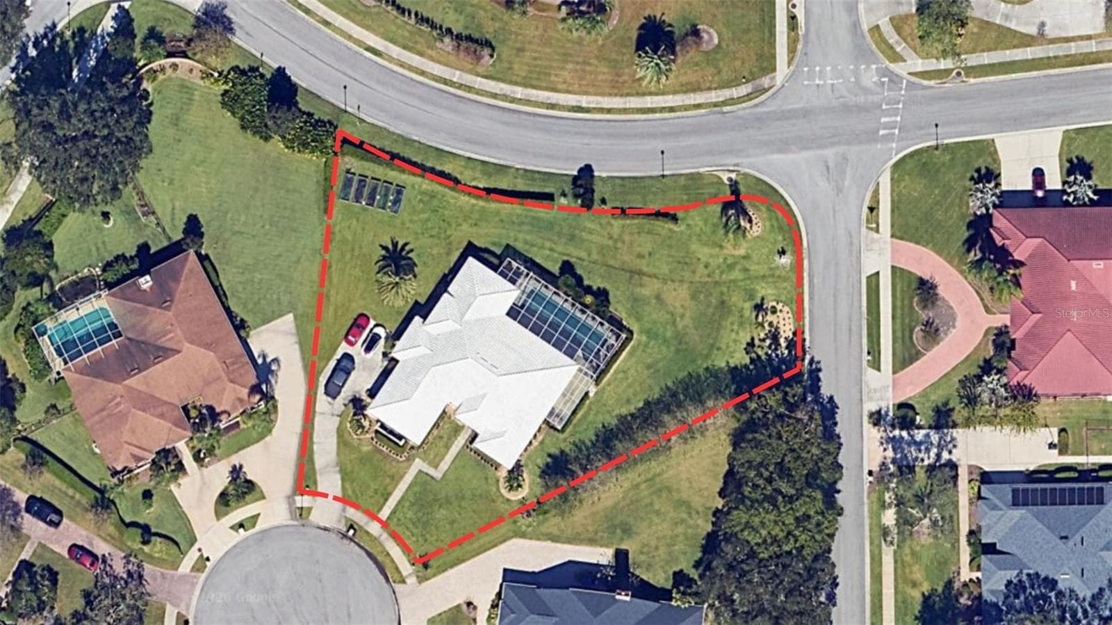 Aerial view - 3417 BARLEY CT, LAKELAND