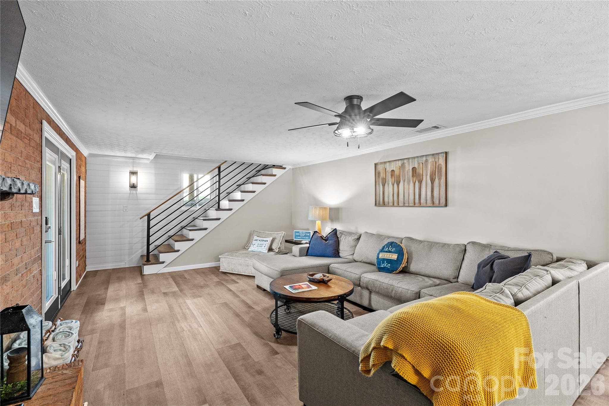 Lower level living area - 150 Shady Cove Drive, Troutman