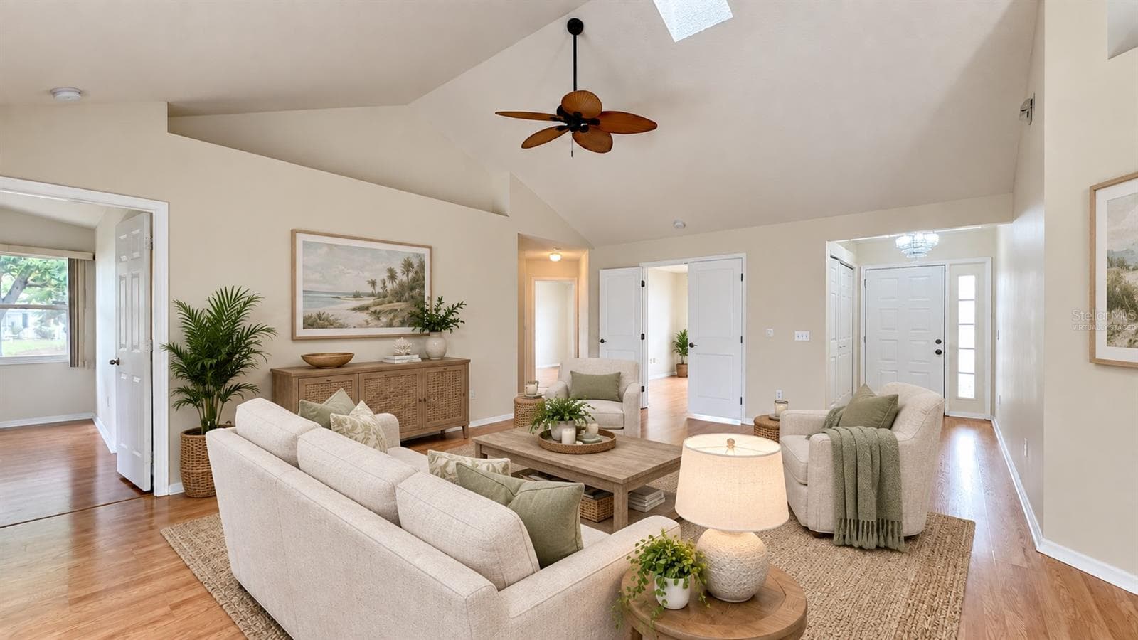HIGH ceilings with natural light from the NEW skylights. Virtually staged. - 6501 SW 84TH PLACE RD, OCALA