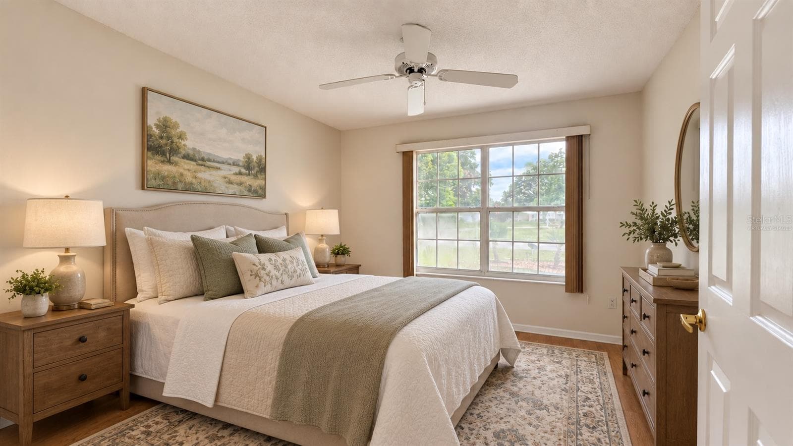 2 of 3 total bedrooms. Virtually staged as a guest bedroom here. - 6501 SW 84TH PLACE RD, OCALA