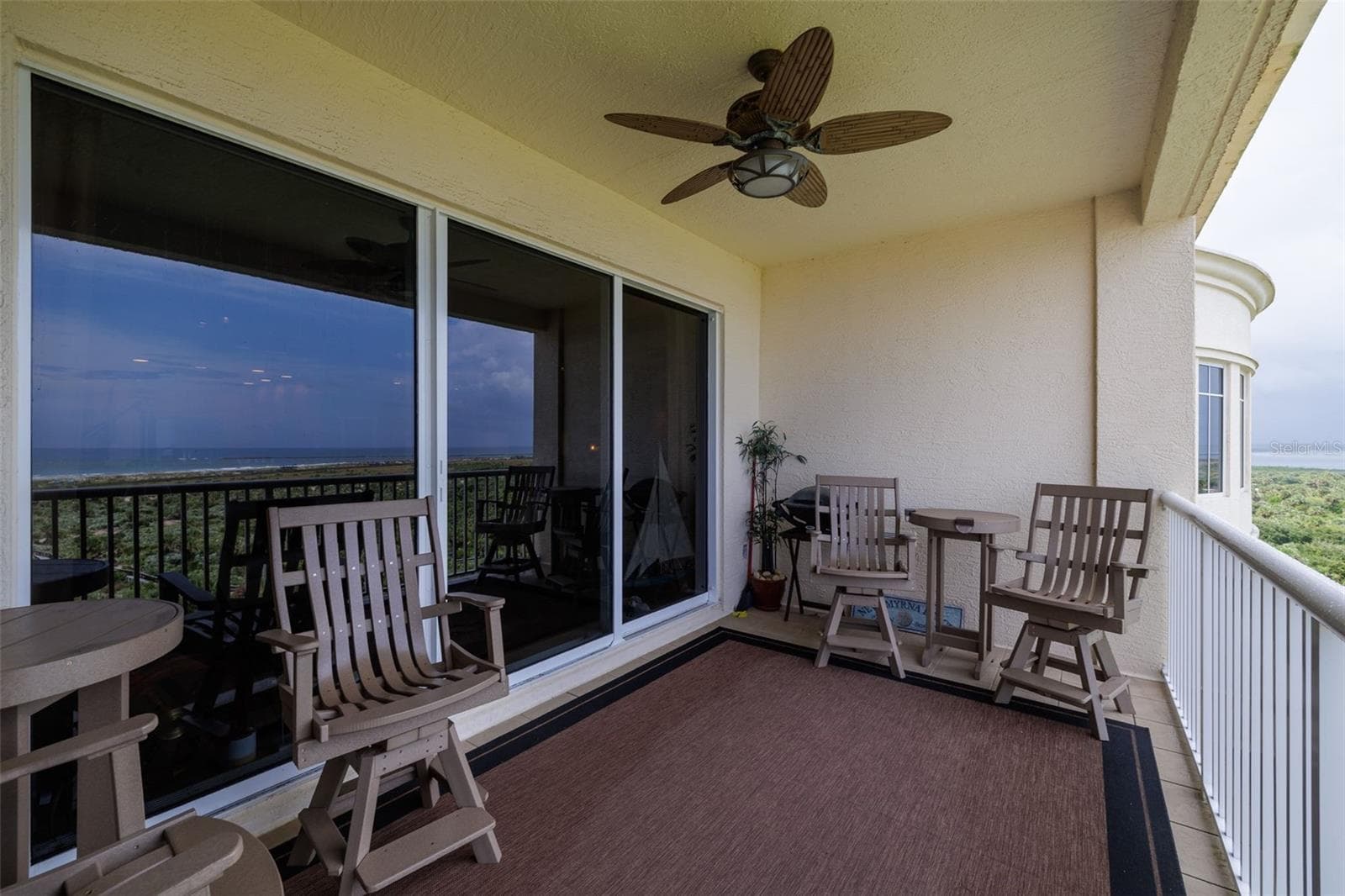 Balcony opens to the ocean, river & boating action. - 261 MINORCA BEACH WAY #904, NEW SMYRNA BEACH