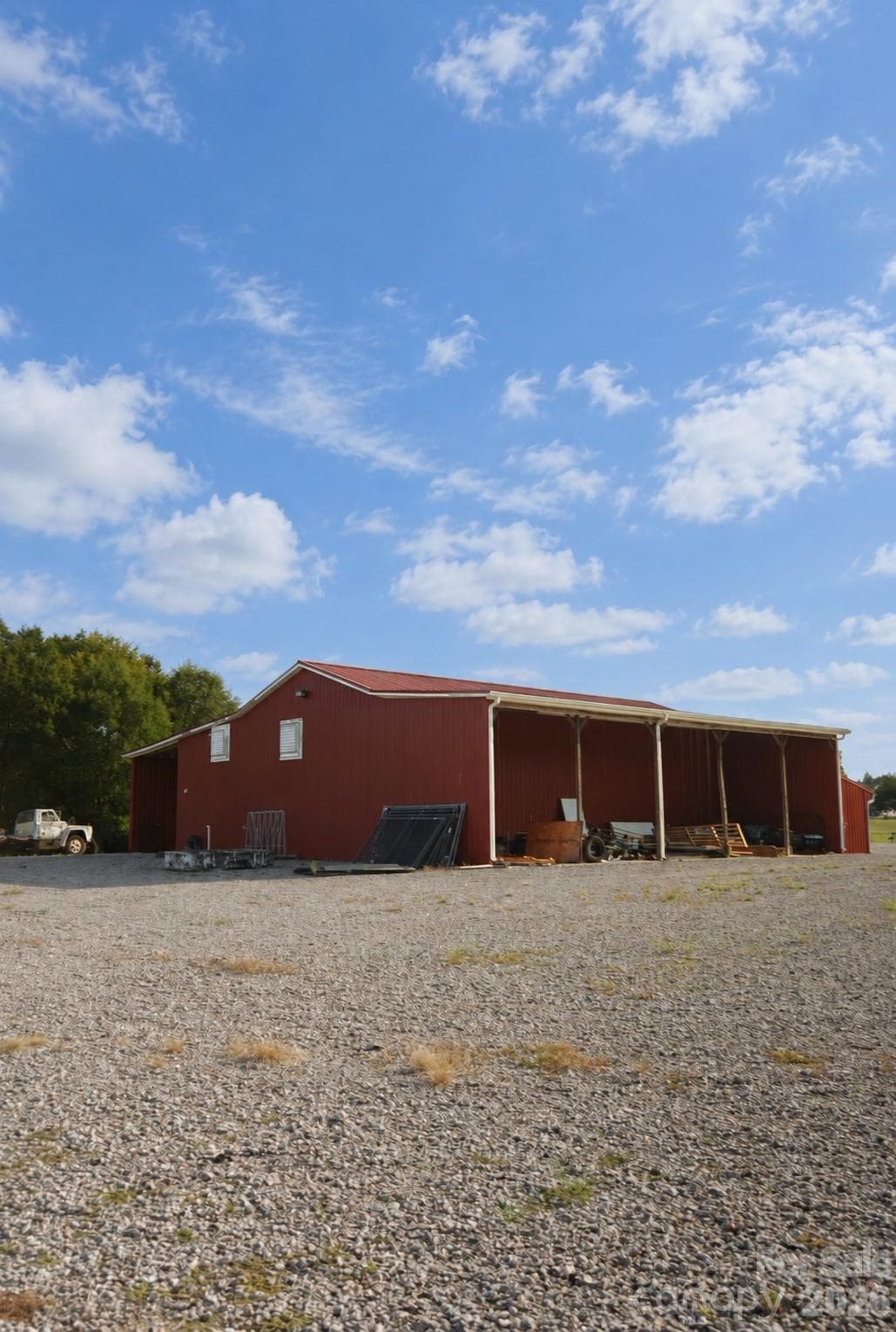 Open Covered Side of Red Barn - 1244 Ross Wright Road, Polkton
