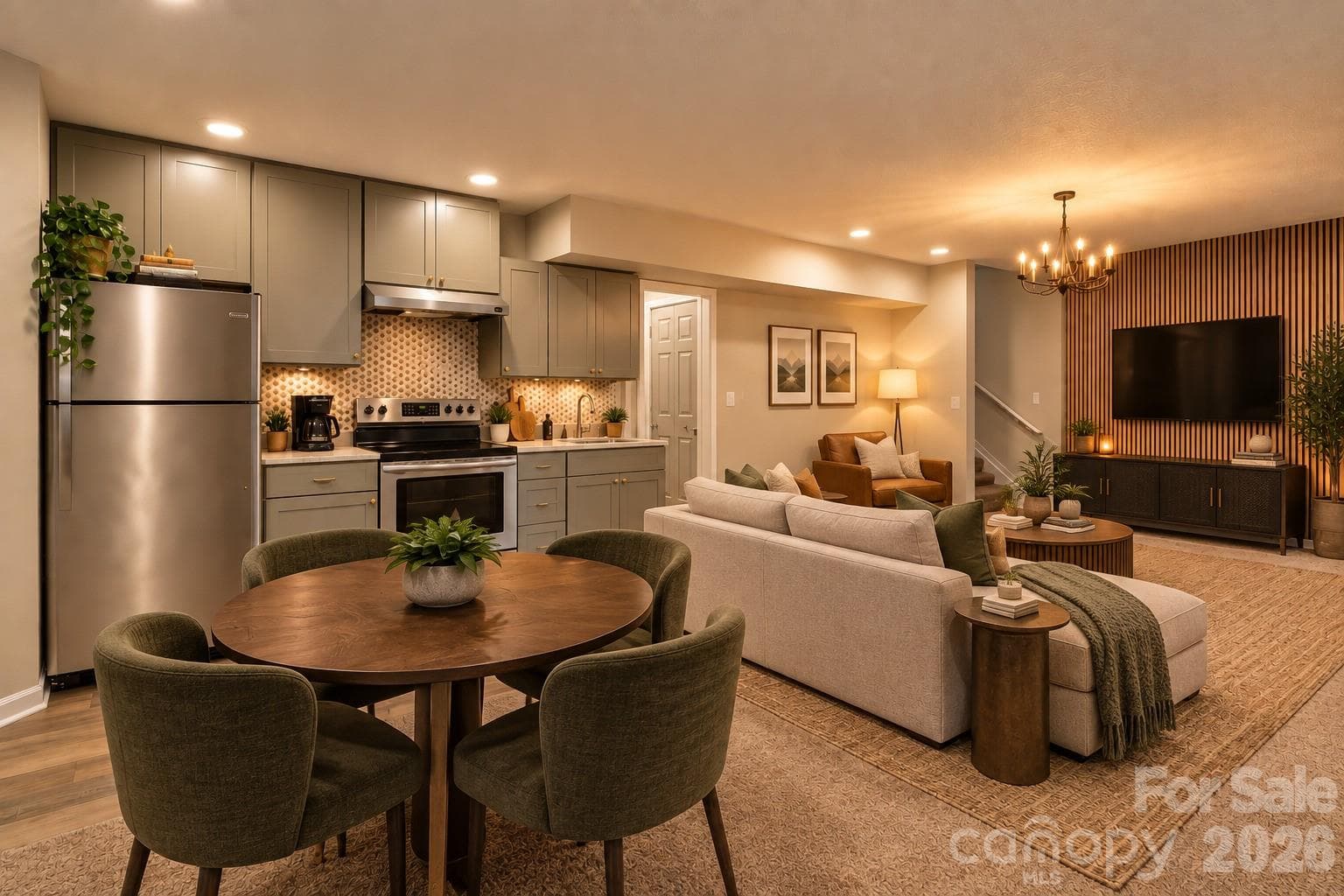 virtual staging lower level different layout - 28 Grove Garden Avenue, Candler