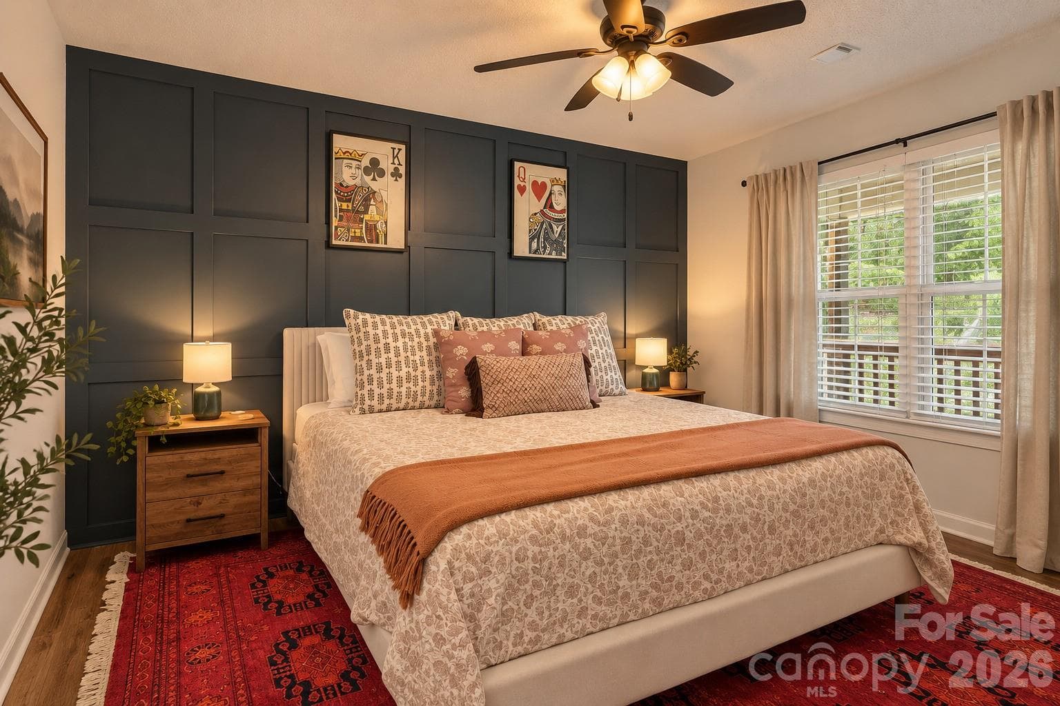 virtual staging primary bedroom - 28 Grove Garden Avenue, Candler