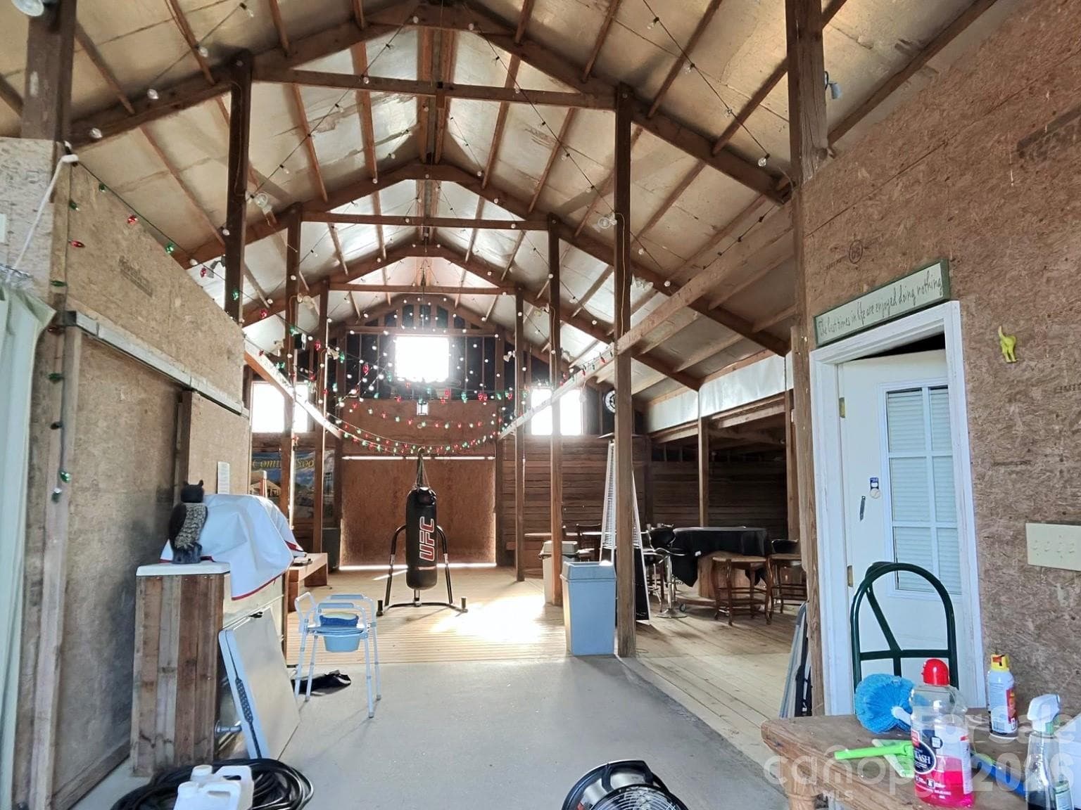 White Barn Inside - 1244 Ross Wright Road, Polkton
