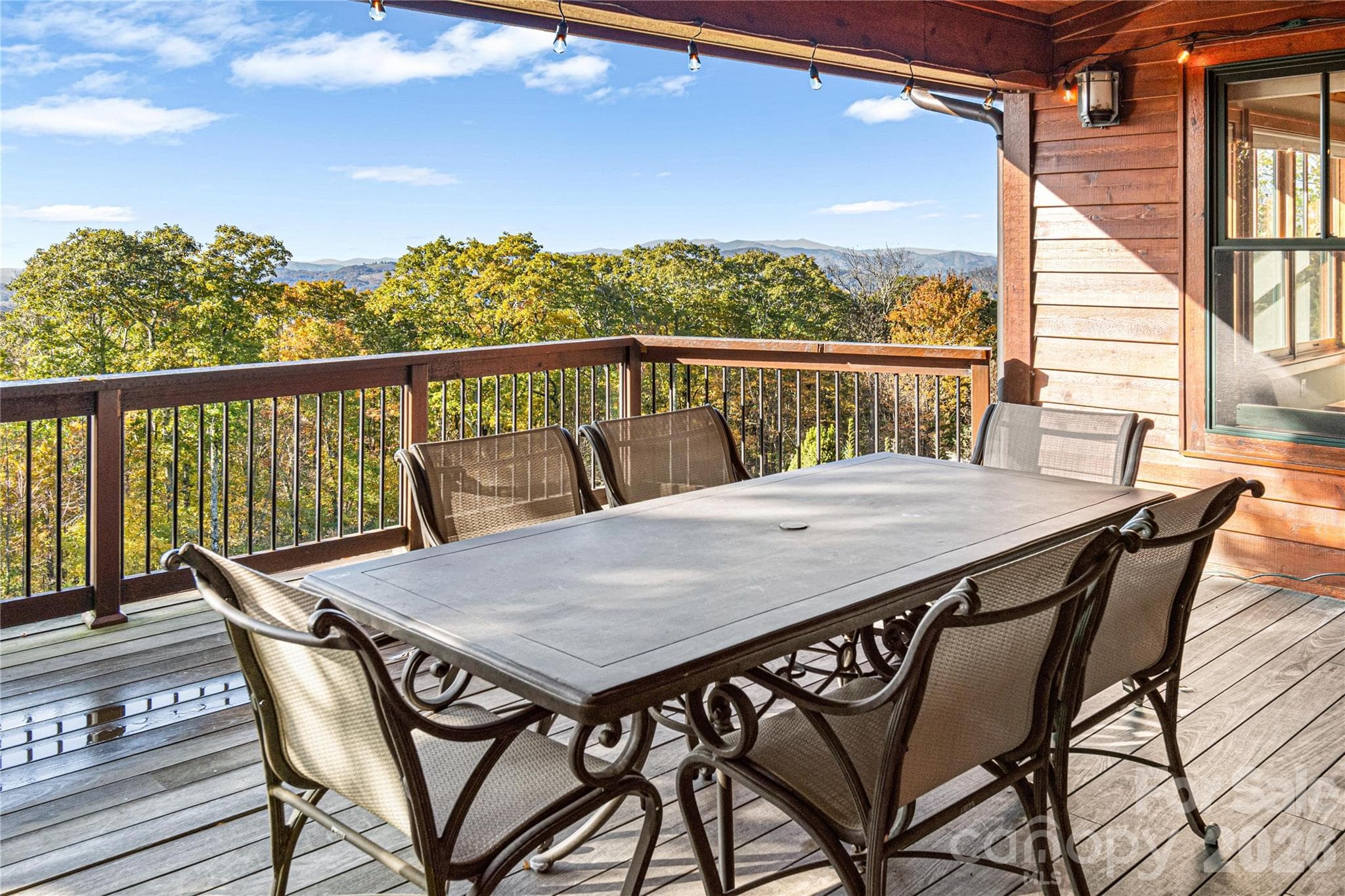 Back deck to main house - 419 Summit Trail, Banner Elk