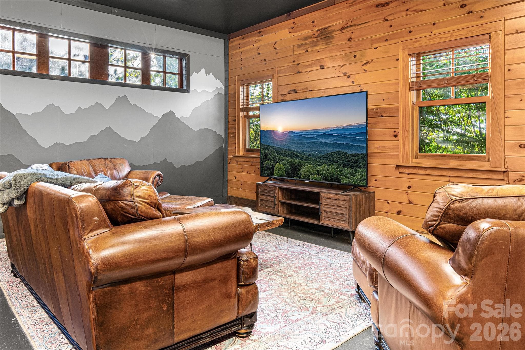 ADU living room area - 419 Summit Trail, Banner Elk