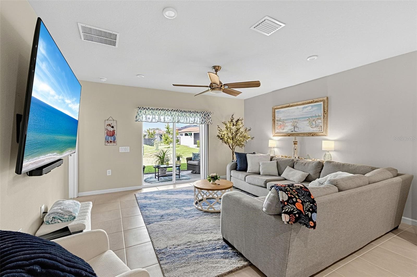 living room - 16363 COCONUT PALM DR, PORT CHARLOTTE