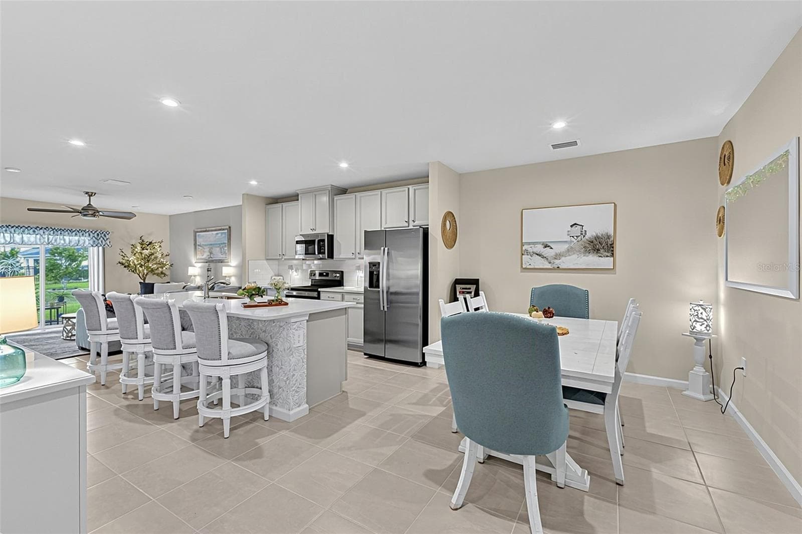 dining room and kitchen - 16363 COCONUT PALM DR, PORT CHARLOTTE