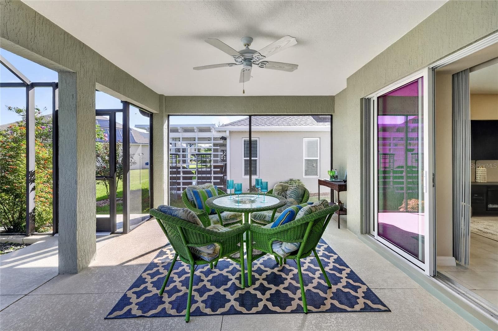 LARGE DINING AREA IN LANAI - 5825 FLINT LOOP, THE VILLAGES