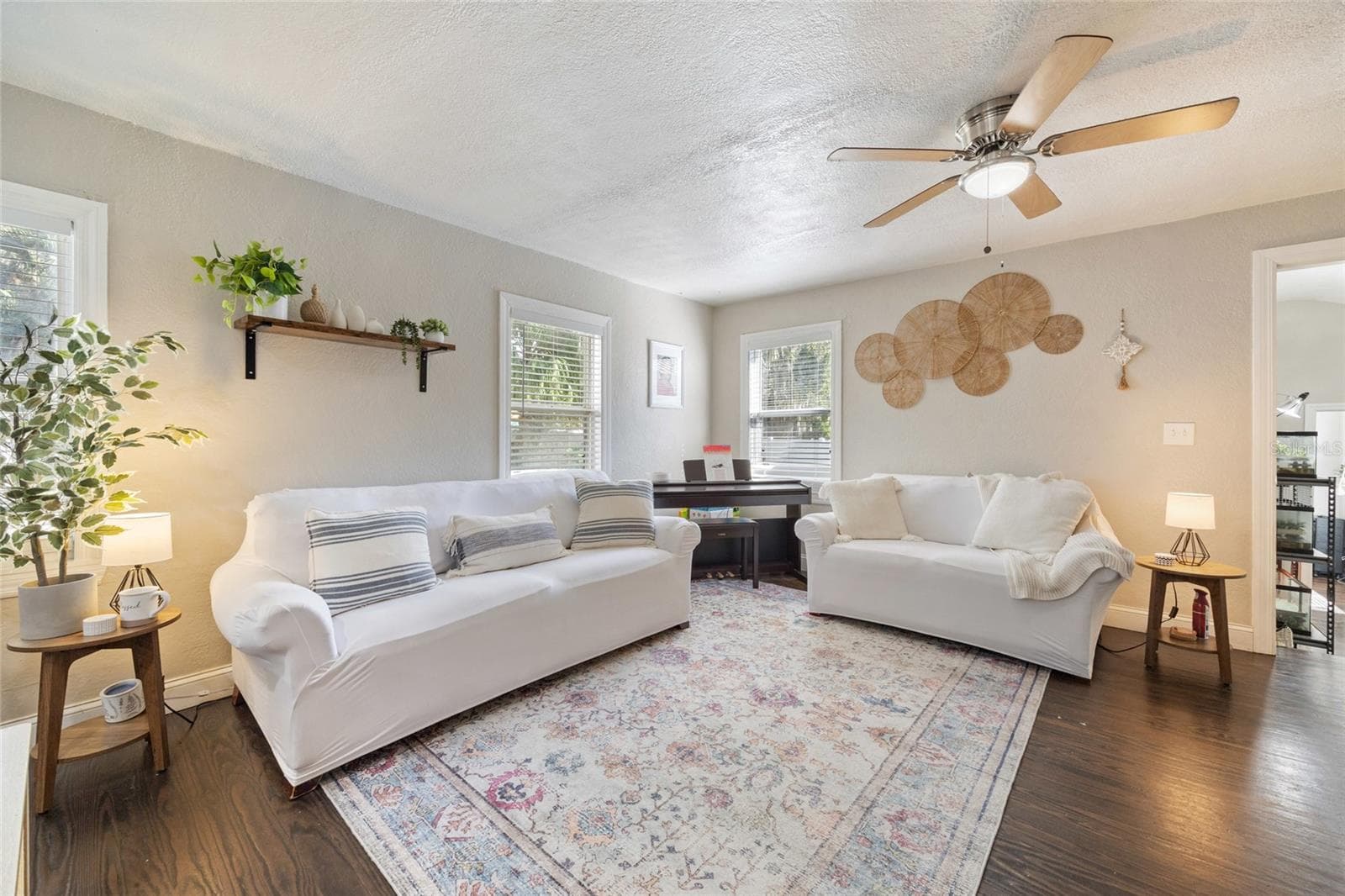 Original Hardwood Flooring in the Living Room - 1202 SUMTER ST, LEESBURG
