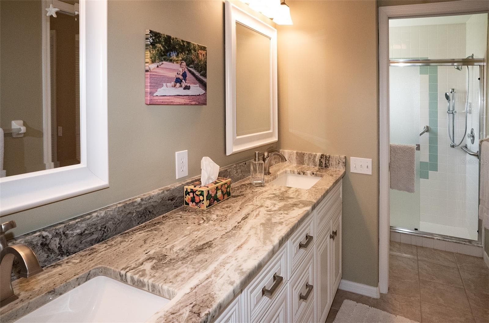 View to the shower and toilet stall - 8351 CREEKVIEW LN, ENGLEWOOD