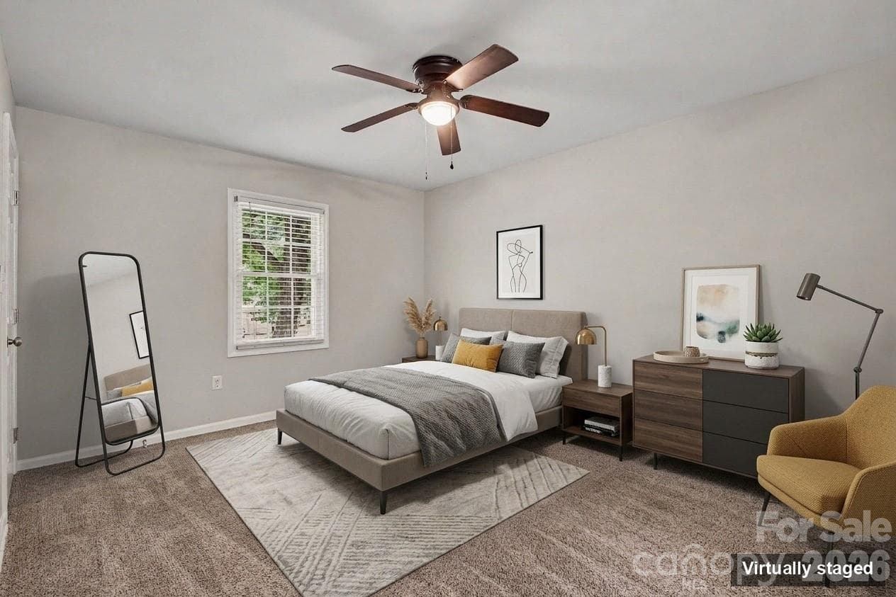 virtually staged - 5200 Birchbark Lane, Charlotte