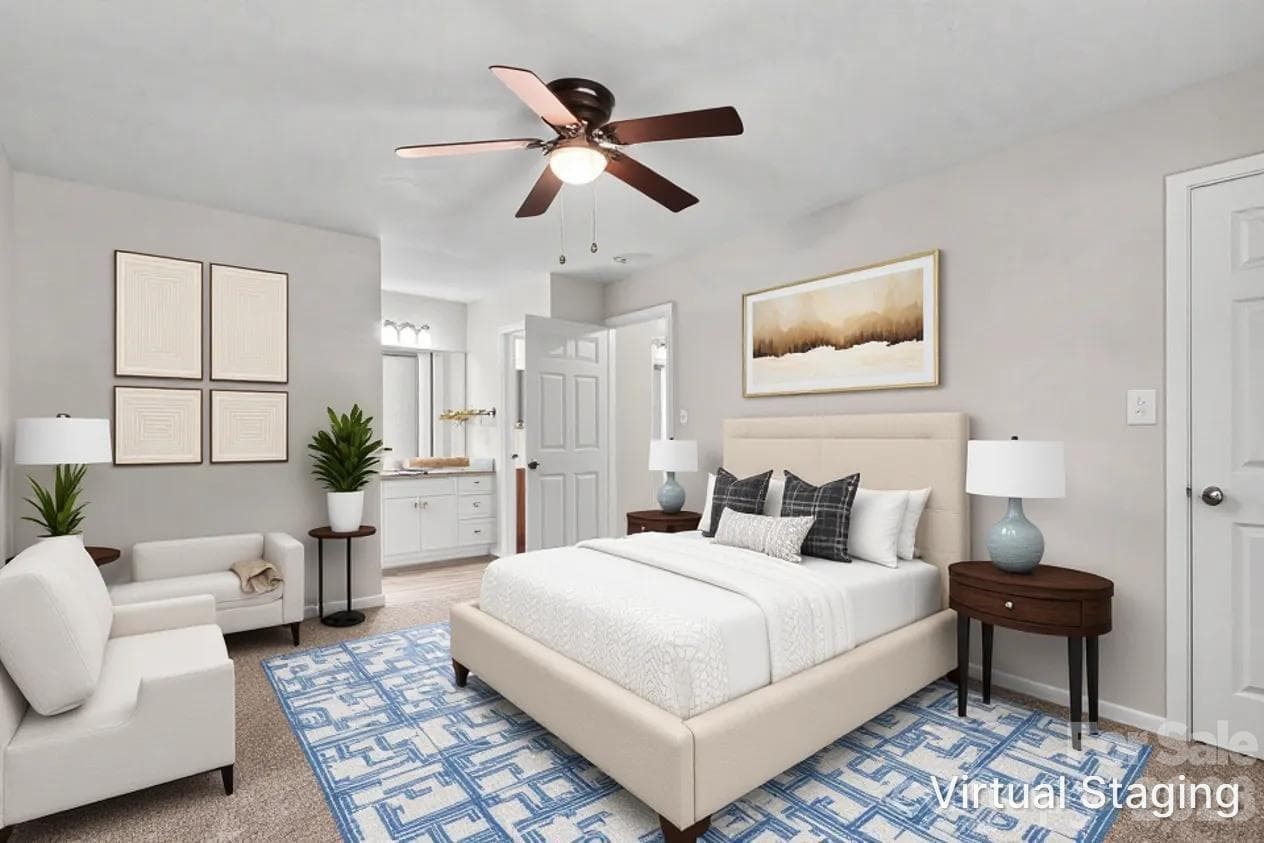 virtually staged - 5200 Birchbark Lane, Charlotte