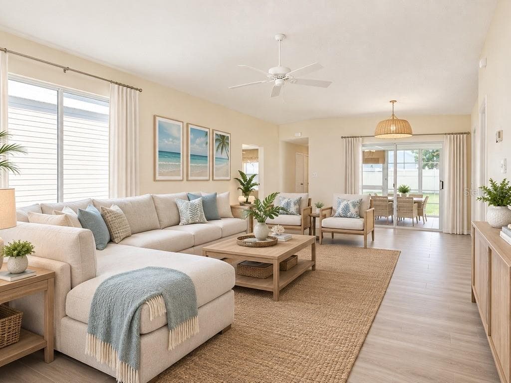 Staged Living room - 4967 HERON RUN CIR, LEESBURG