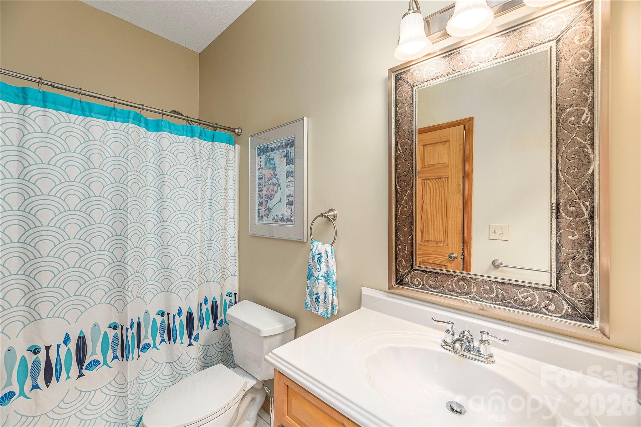 Guest bath - 116 Ivy Road, Mills River