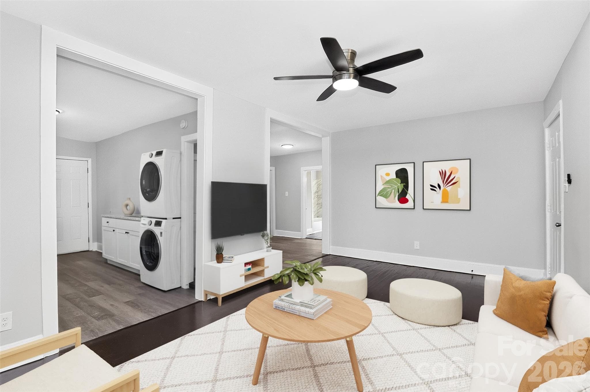 Virtually Staged (washer, dryer, & table beside not present) - 2304 Kennesaw Drive, Charlotte