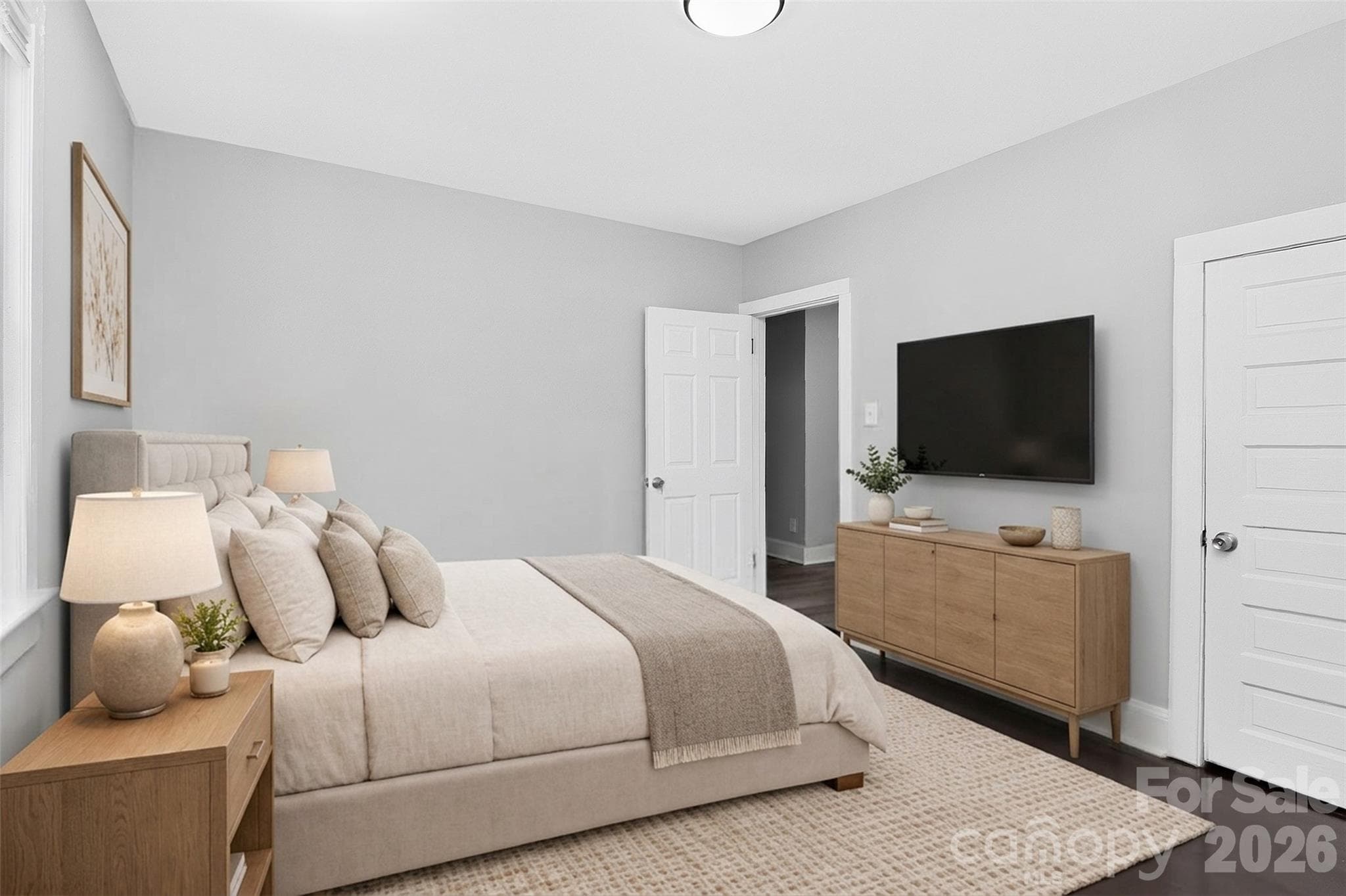 Bedroom 1 (Virtually Staged) - 2304 Kennesaw Drive, Charlotte