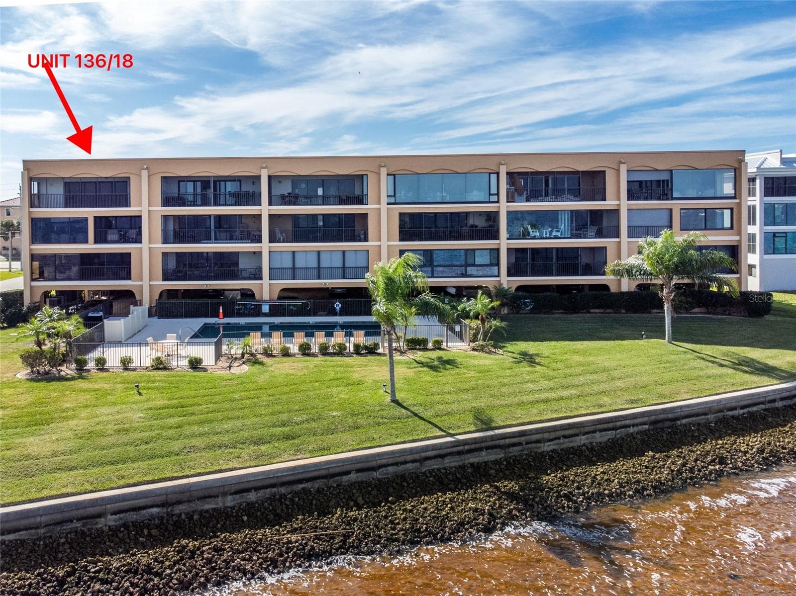 REAR VIEW PF UNIT 136 - 1601 PARK BEACH CIR #136/18, PUNTA GORDA