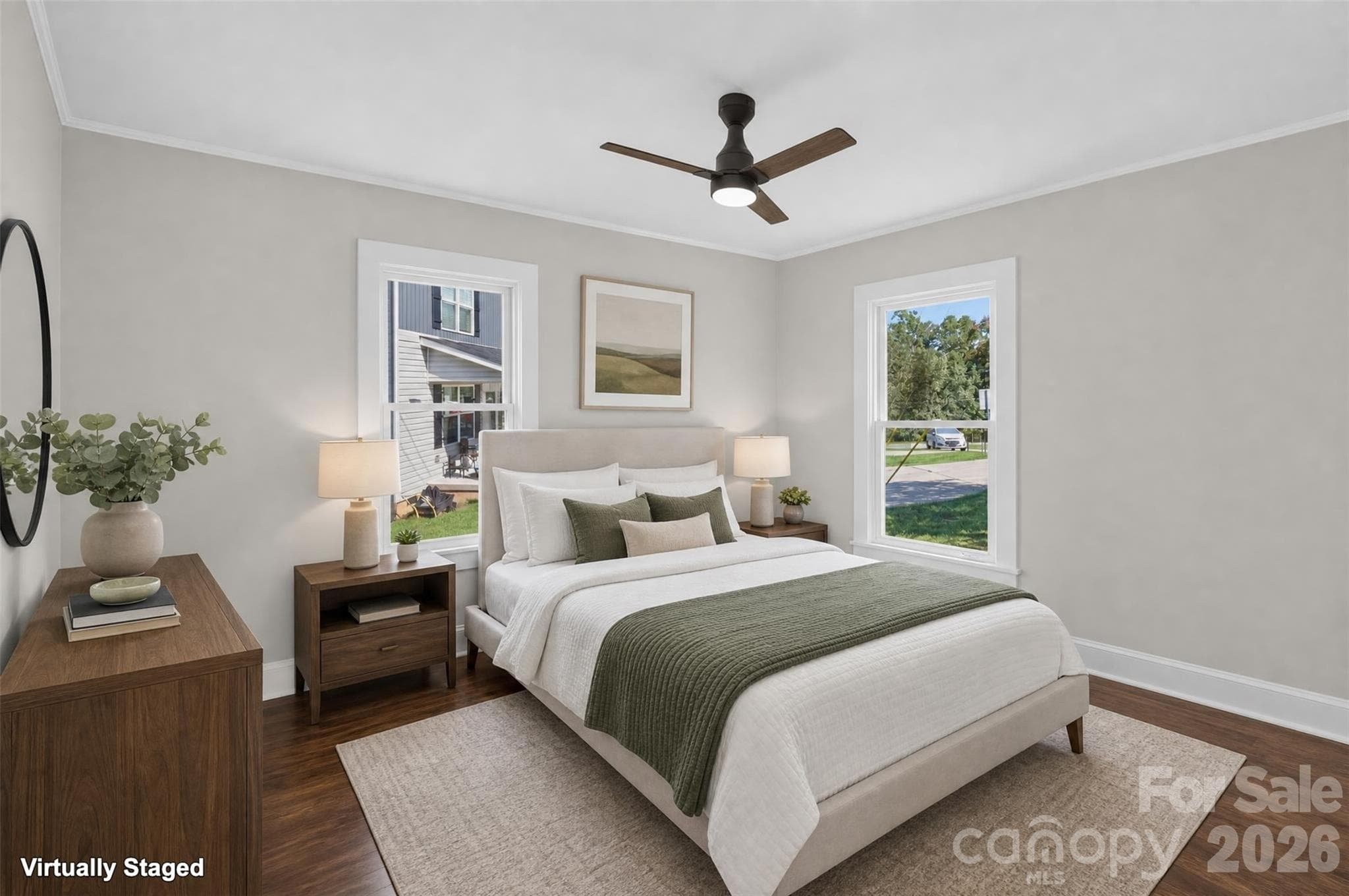 Staged Primary Bedroom - 227 Nesbit Drive, Salisbury