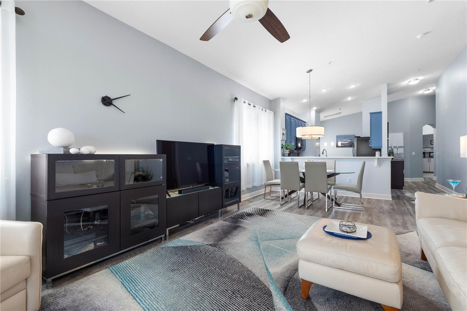 Looking back from Lanai to living space and kitchen - 65 RIVERVIEW BND S #1734, PALM COAST