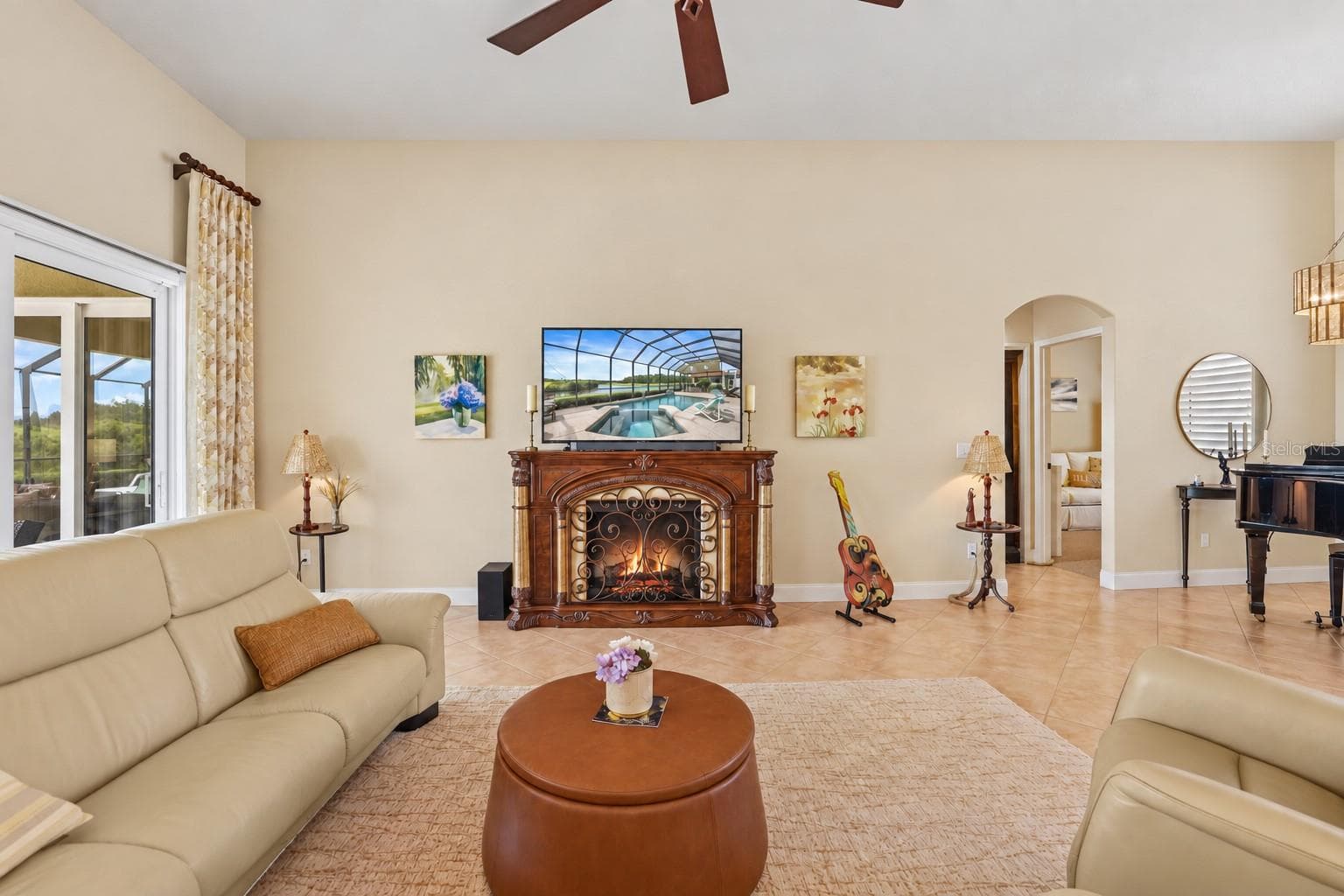 Family room - 110 PORTOFINO BLVD, NEW SMYRNA BEACH