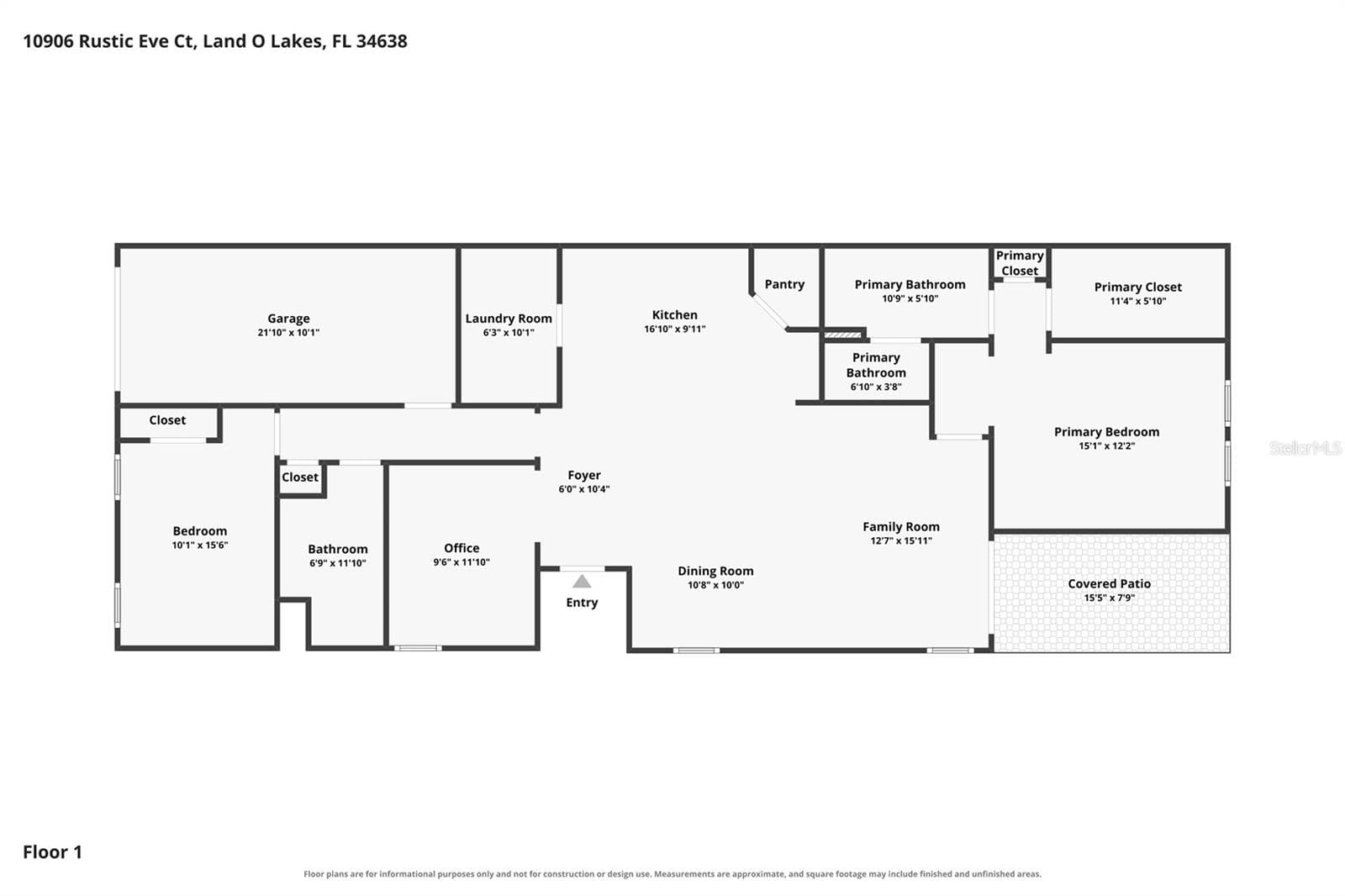 Floor Plan - 10906 RUSTIC EVE CT, LAND O LAKES