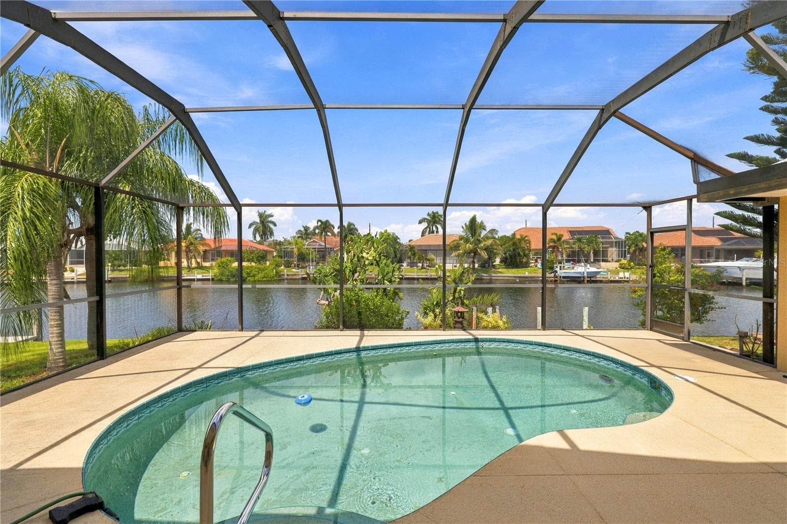 Pool with beautiful water views. - 1252 ROYAL TERN DR, PUNTA GORDA