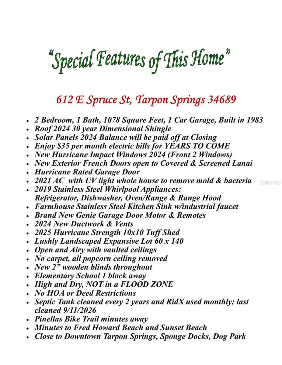 Single Family Residence at 612 E SPRUCE ST, TARPON SPRINGS, photo 6 of 46