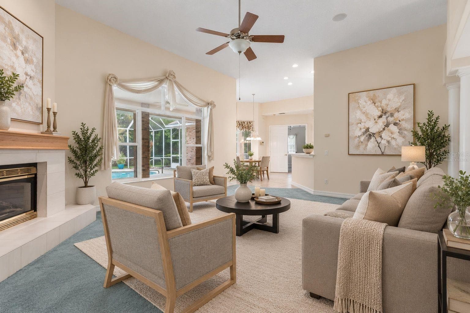 Virtually Staged - 47 CAMBRIDGE TRCE, ORMOND BEACH