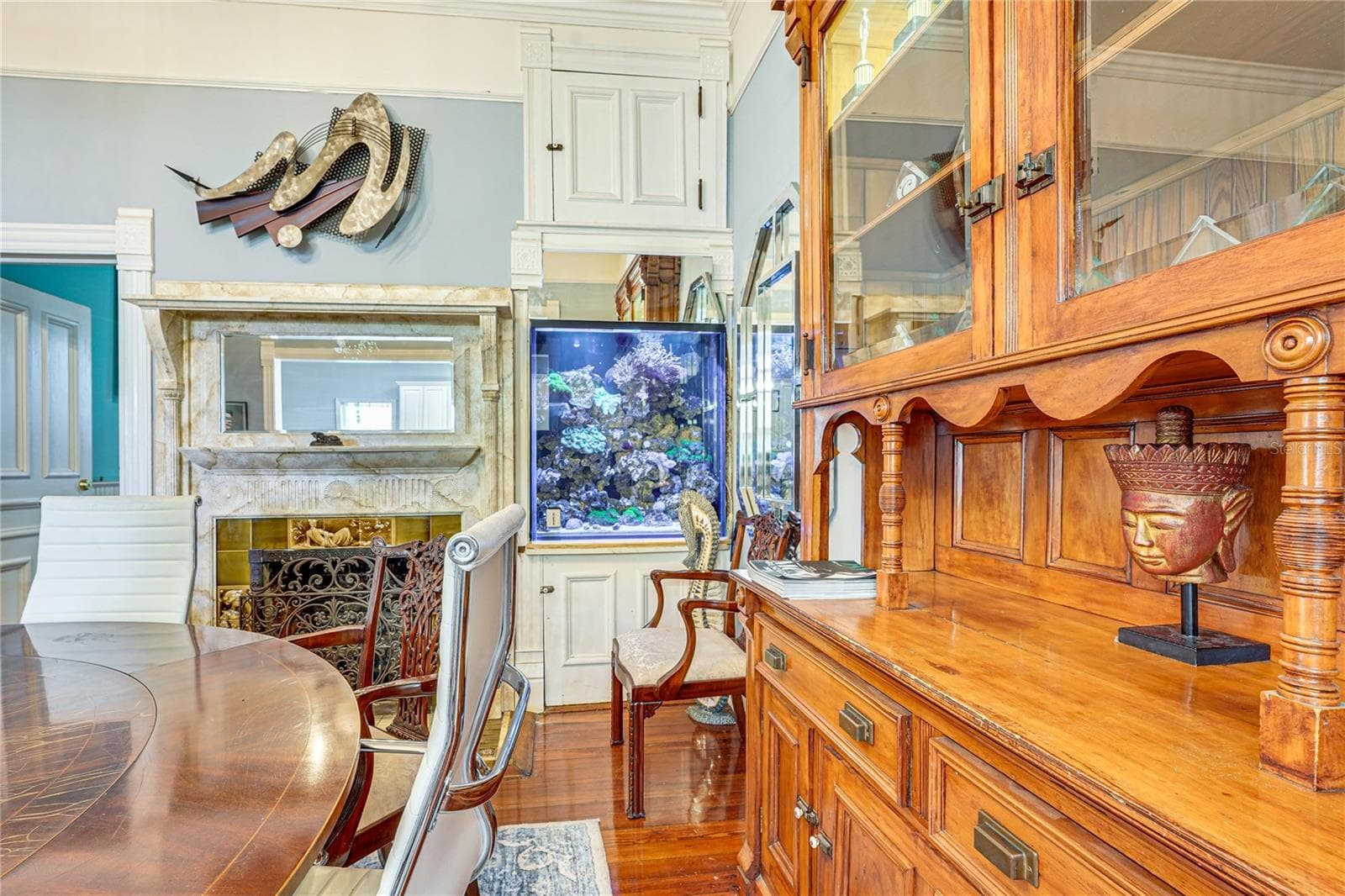 Built-In Cabinetry and Decorative Fireplace - 743 E FORT KING ST, OCALA
