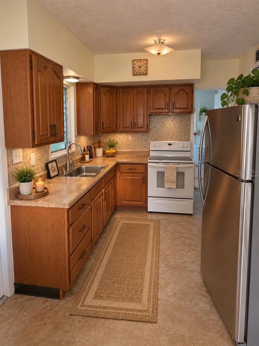 Kitchen Virtually Staged - 350 N LEVIS AVE, TARPON SPRINGS