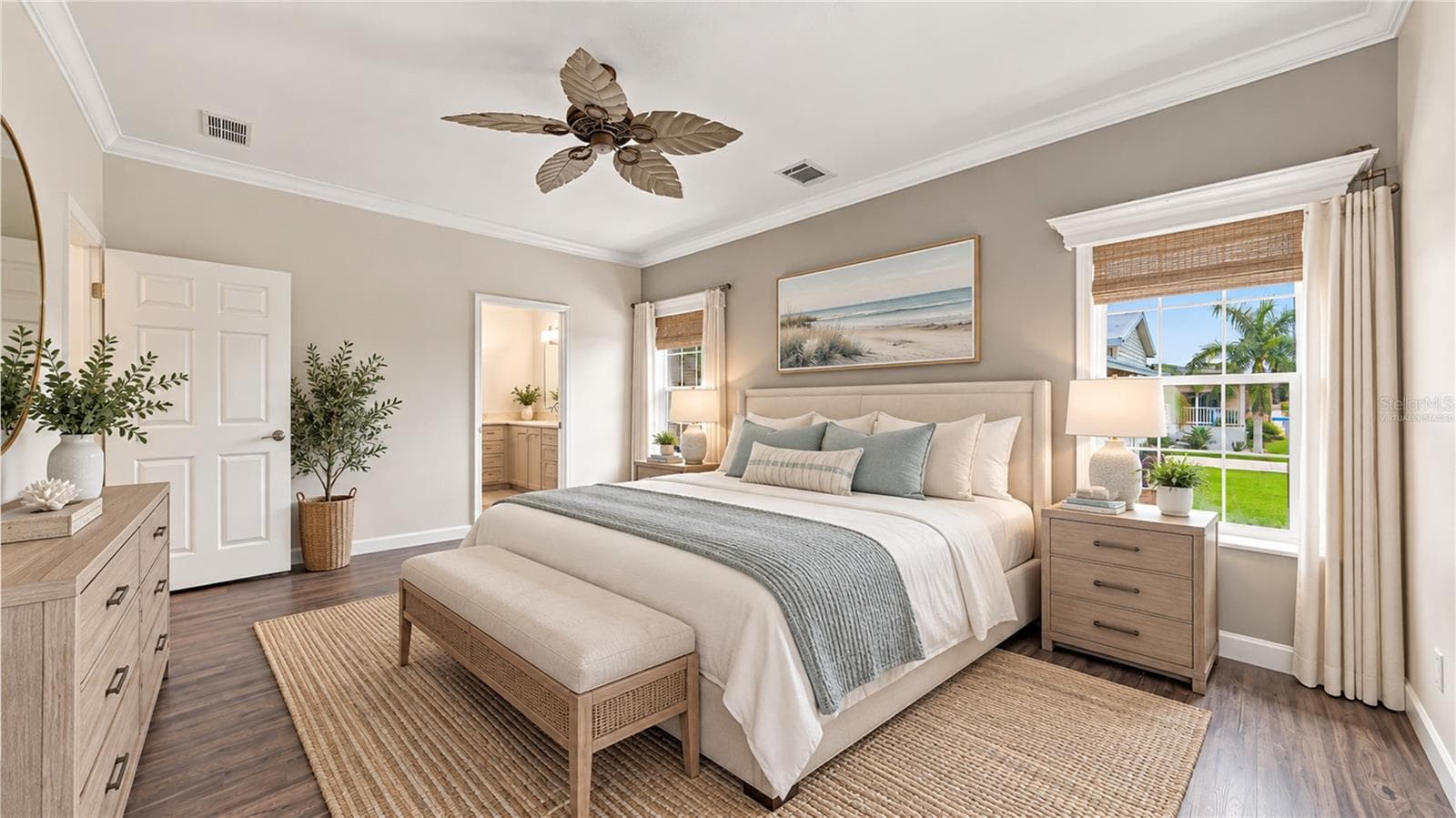 Virtually Staged Primary Bedroom - 10315 CORTEZ RD W #2F, BRADENTON