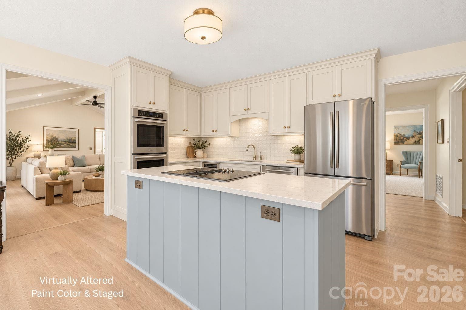 Virtually altered kitchen - lots of natural light and space - 3426 Driftwood Drive, Gastonia