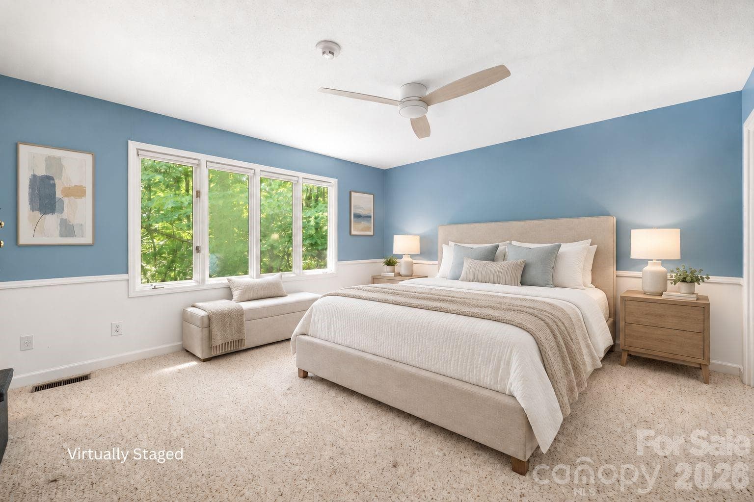Virtually altered secondary bedroom - 3426 Driftwood Drive, Gastonia