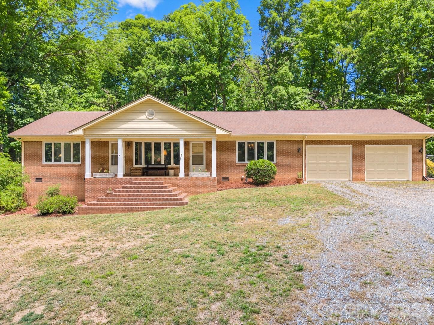 Two car garage with added attic space above - 3426 Driftwood Drive, Gastonia