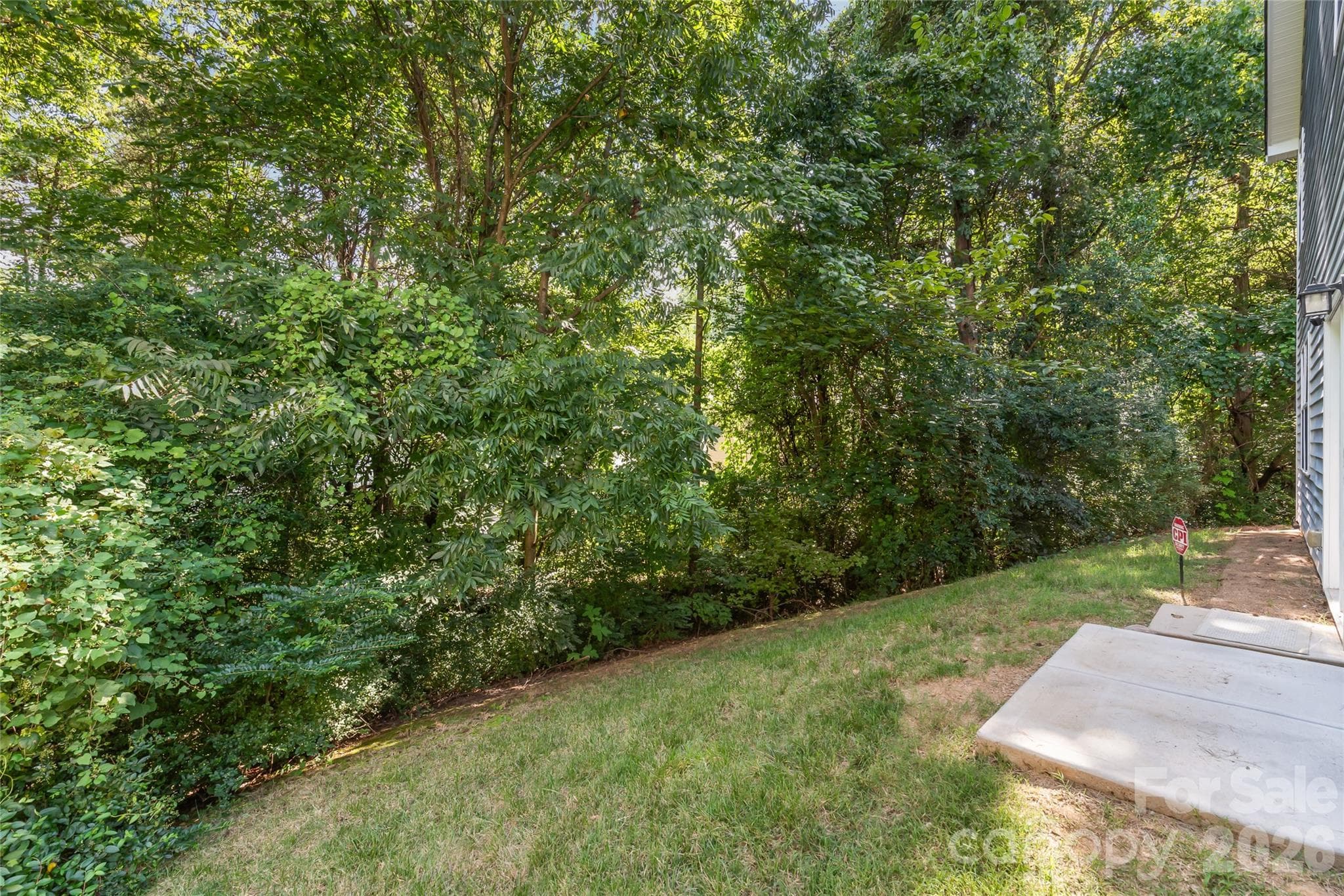 "This backyard offers low-maintenance living and exceptional privacy thanks to the surrounding mature trees, providing a versatile space with endless possibilities." - 6404 Lanzerac Manor Drive, Charlotte