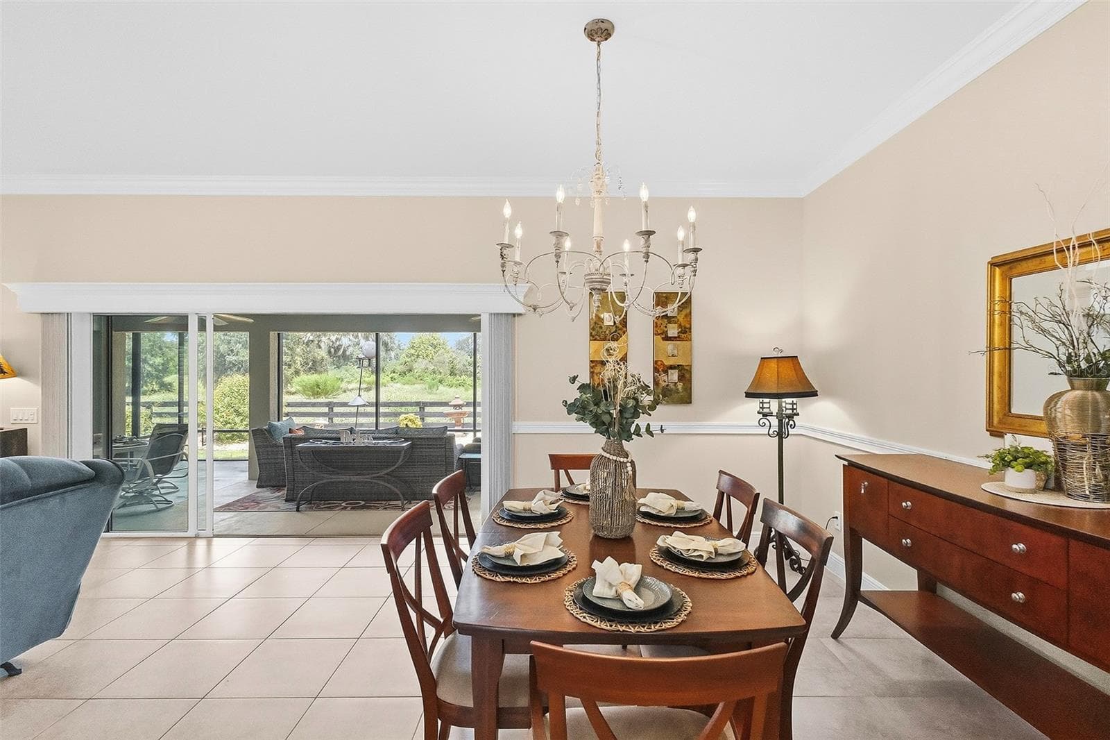 dining room to lanai - 1757 PENNECAMP DR, THE VILLAGES
