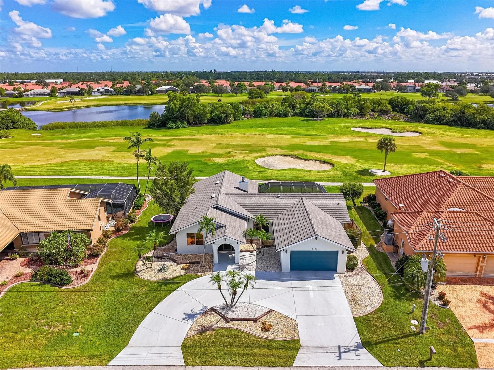 HOME SITS ON THE 18TH FAIRWAY - 3836 BORDEAUX DR, PUNTA GORDA