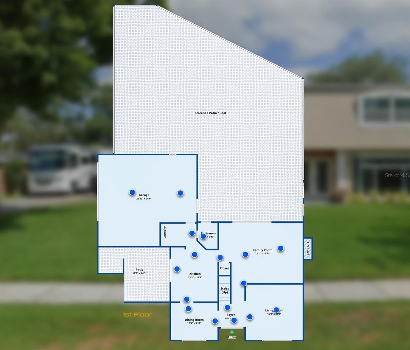 Floor Plan - First Floor - 116 PARTRIDGE CIR, WINTER SPRINGS