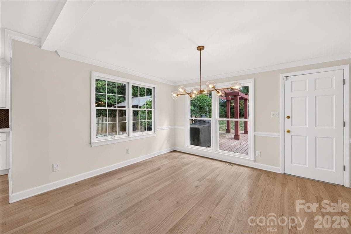 Virtually Staged Breakfast Nook - 4509 Mullens Ford Road, Charlotte
