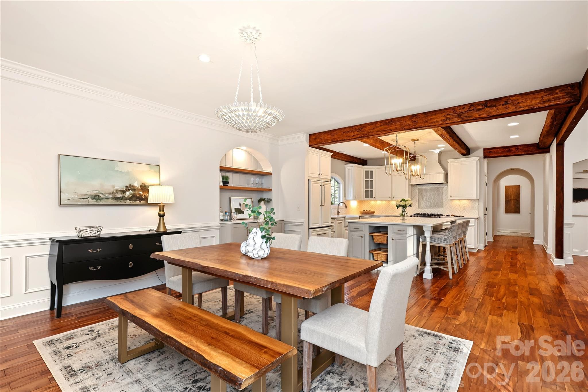 Dining Room and Kitchen - 4934 Spalding Place, Charlotte
