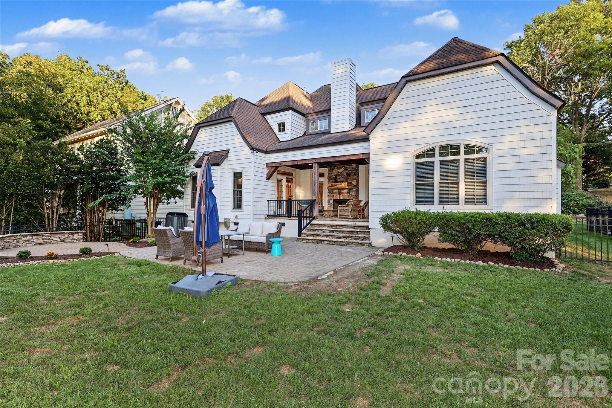 Flat back yard, plenty of room for playing and entertaining. - 4934 Spalding Place, Charlotte