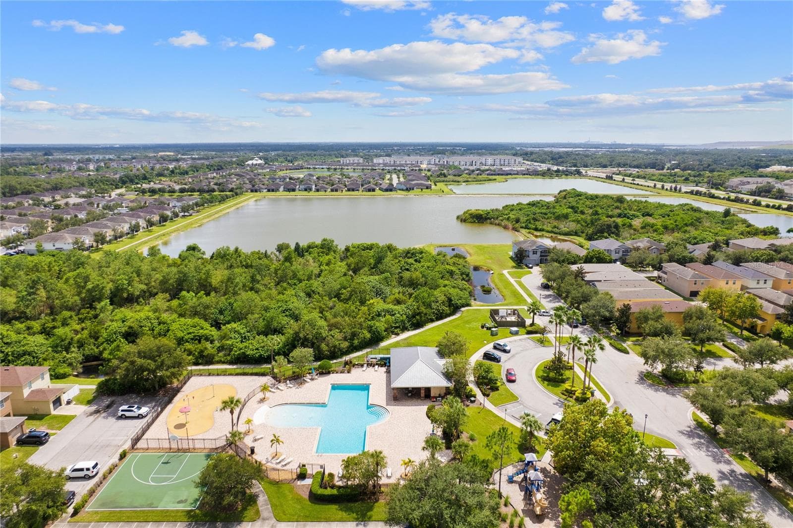 Aerial Pool View - 4652 CHATTERTON WAY, RIVERVIEW
