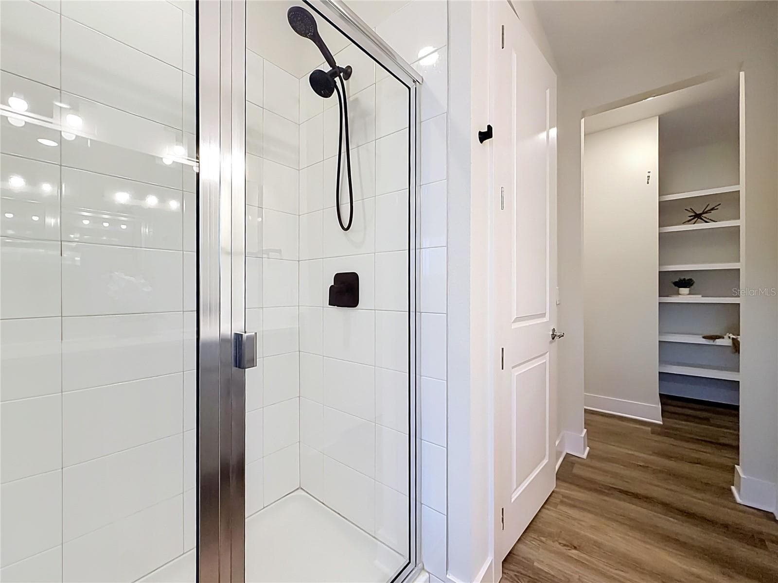 Primary shower with dual shower heads - 1430 BROOKDALE CT, OVIEDO