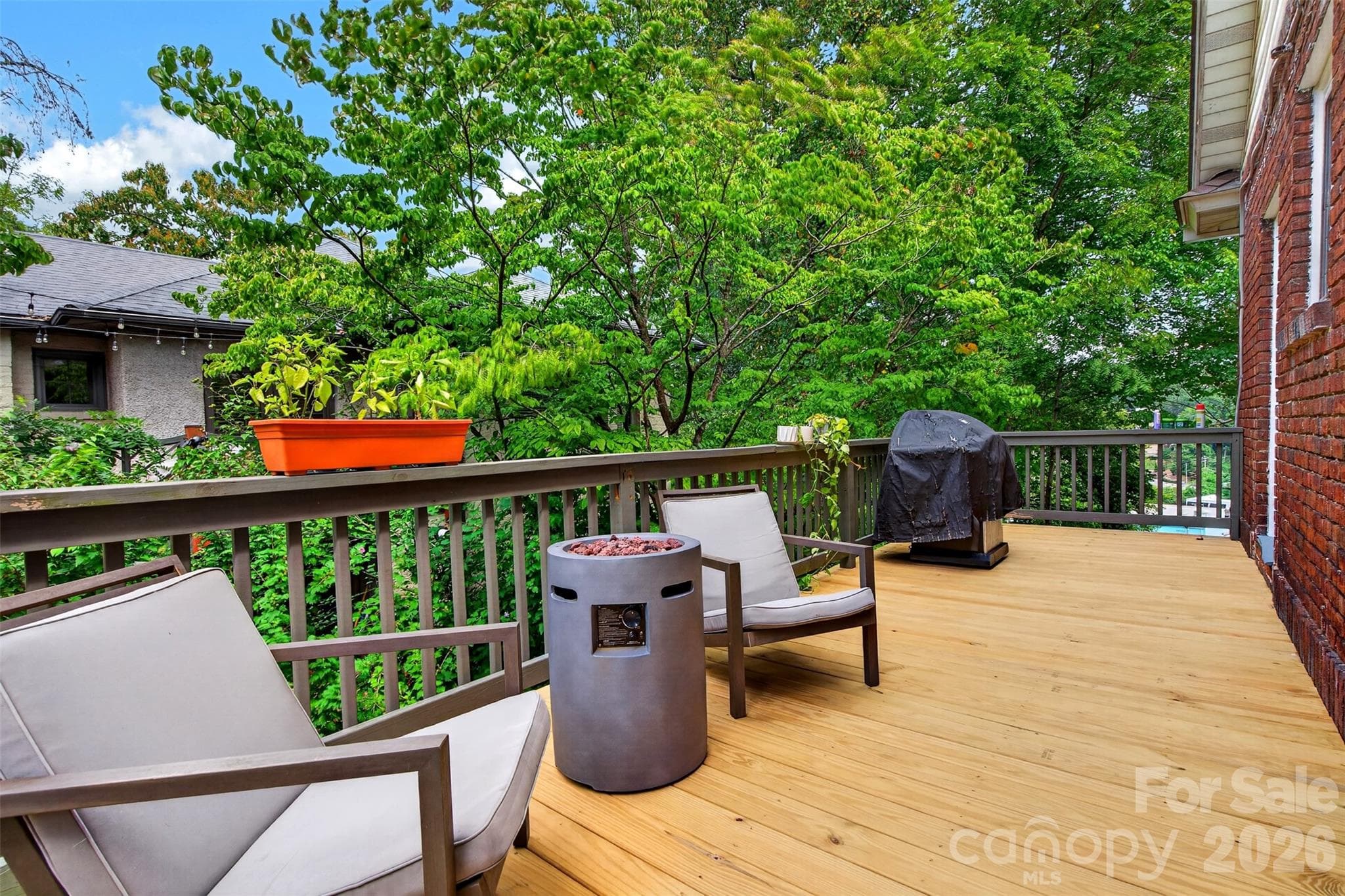 Deck off of Kitchen - 70 Saint Dunstans Circle, Asheville