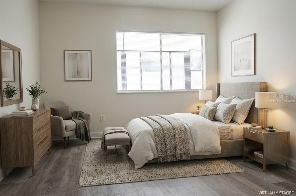 virtually staged bedroom2 - 4435 1ST ST NE #111, ST PETERSBURG